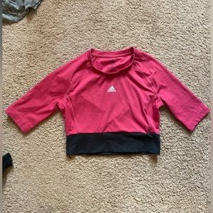 Adidas crop performance top